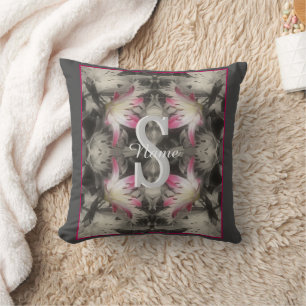 Coussin Monogramme personnalisé de vos initiales et nom su