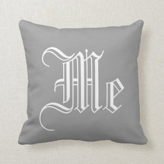 Coussin Monogramme personnalisé paranglais vintage