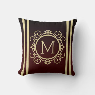 Coussin Monogramme rétro