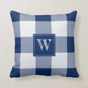 Coussin Monogramme Russe de contrôle de l'ensemencement d