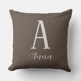 Coussin Monogramme Sombre Vie d'automne Jeu d'oreiller