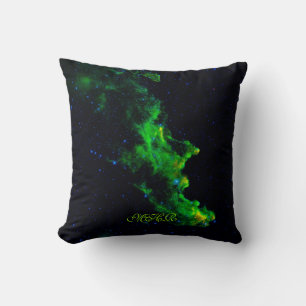 Coussin Monogramme, Tête de sorcière Nebula image de l'esp