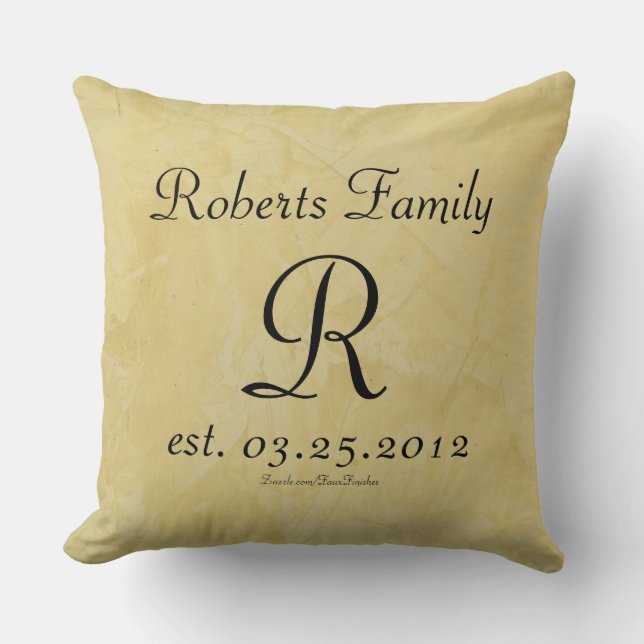 Coussin Monograms Faux termine Motif (Recto)