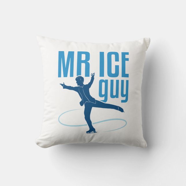 Coussin Monsieur Glace Patineur Artistique Hommes Garçons  (Recto)