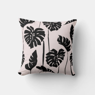 Coussin Monstera Abstraite Tropical Palm Art