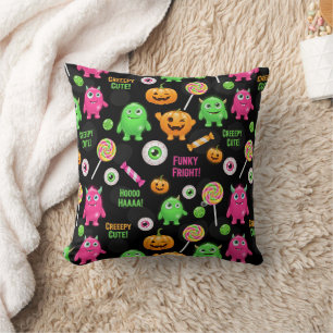 Coussin Monstres "Déplaisants mignons" et Halloween amusan