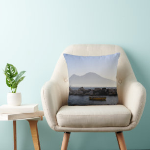 Coussin Mont Vésuve dans la brume matinale 1