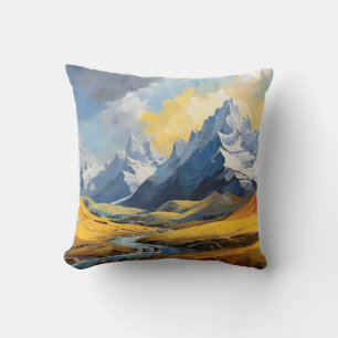 Coussin Montagne d'un bel automne alpin