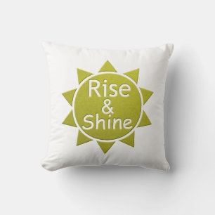 Coussin Monter Et Briller Papier Coupe L'Impression Sur Bl