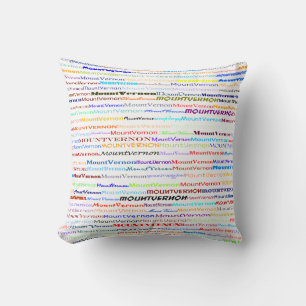 Coussin Monter Vernon Texte Design II Pilote