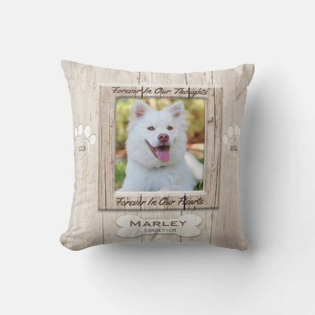 Coussin Monument aux chiens personnalisés (Recto)