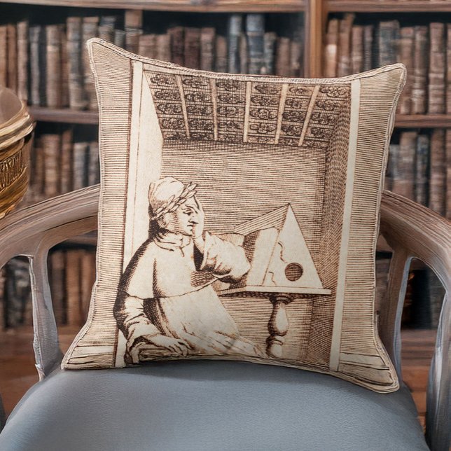 Coussin Monument italien à Dante Alighieri Divine Comédie (Créateur téléchargé)