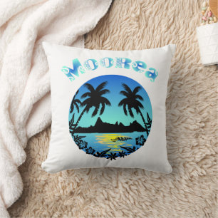 Coussin MOOREA (Bleu)