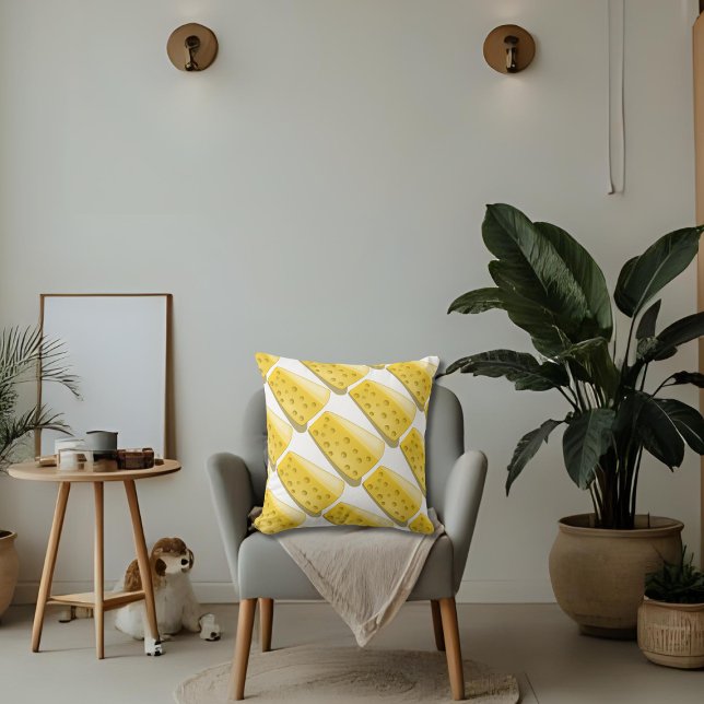 Coussin morceau de motif de fromage (Créateur téléchargé)