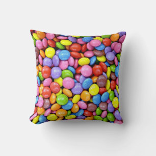 Coussin Morceaux de bonbons colorés