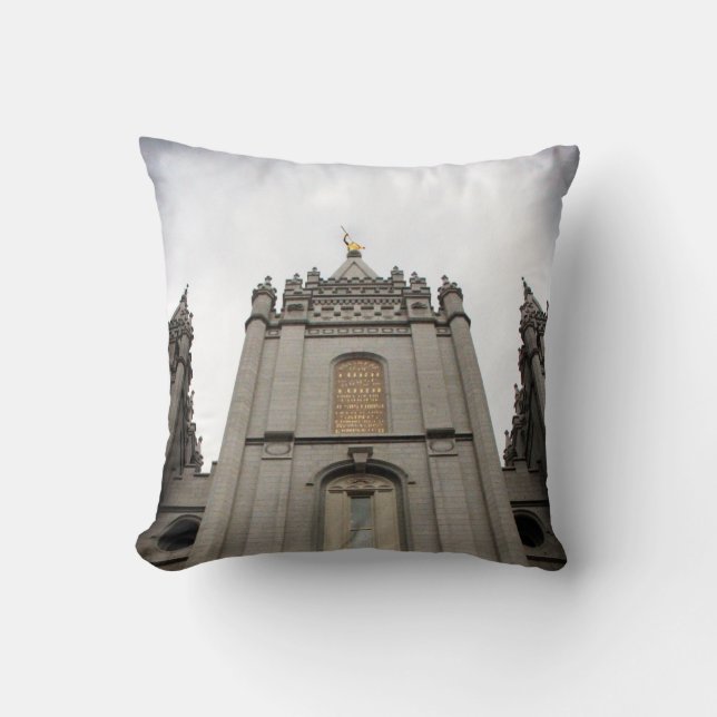 Coussin mormon lys sel lake ville ut temple (Recto)
