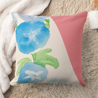 Coussin Morning glory flower