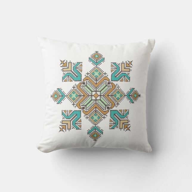 Coussin Moroccan Embroidery Star (Recto)