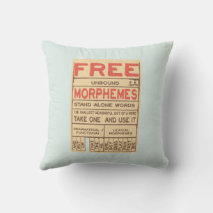 Coussin Morphèmes libres Grammaire amusante Phonie anglais
