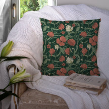 Morris Garden Vert & Rouge Floral
