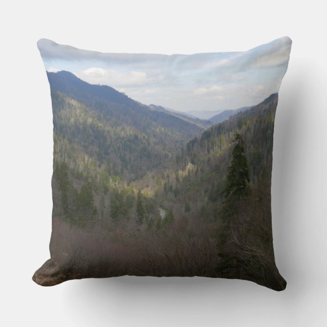 Coussin Morton Vue sur les montagnes Great Smoky (Recto)