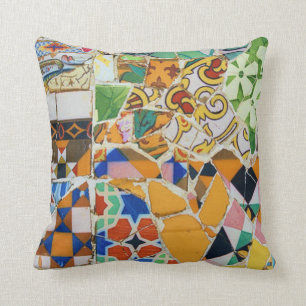 Coussin Mosaïque de Gaudi