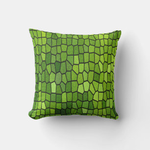 Coussin Mosaïque en verre de teint vert