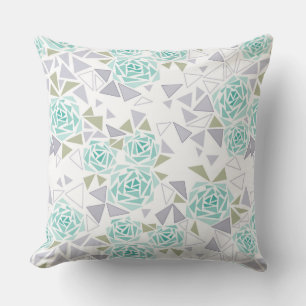 Coussin Mosaïque, fleurs