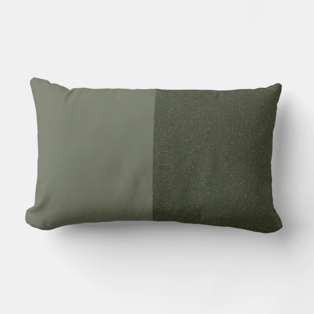 Coussin Moss Green Duo - Accent personnalisable (Recto)