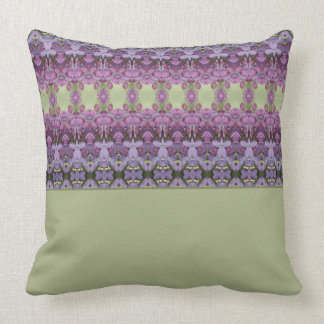 Coussin Moss Green Plum et Purple