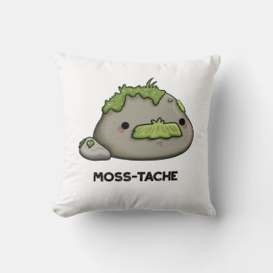 Coussin Moss-tache Funny Mustache Pun