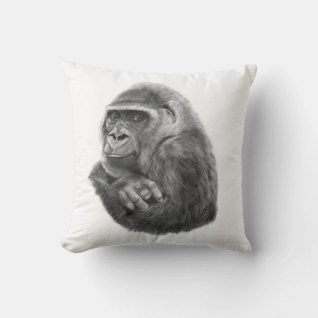 Coussin Mother gorilla cushion 母ゴリラのクッション (Recto)