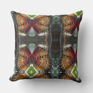 Coussin Motif à aile à papillon coloré Jeu d'oreiller