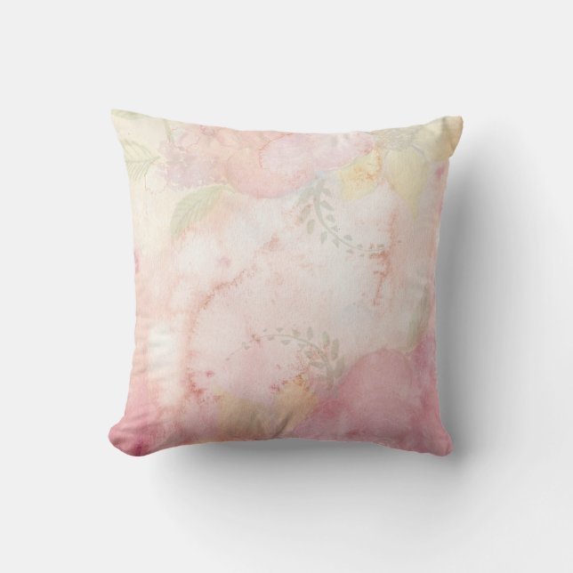 Coussin Motif à Cravate Pastel rose doux (Recto)