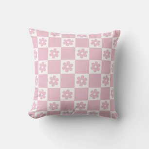 Coussin Motif à fleurs roses