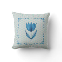 Motif à la Tulipe Bleue 