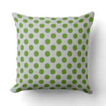 Motif à pois vert gris