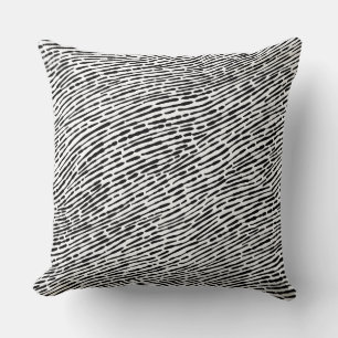 Coussin Motif Abstrait 140523 - noir et blanc