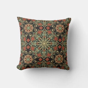 Coussin Motif Abstrait. Arrière - plan de couleur oriental