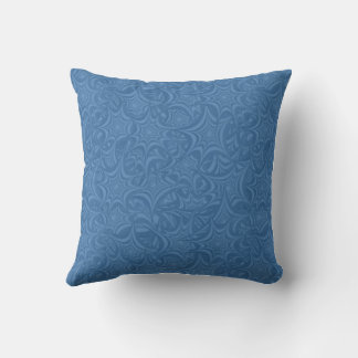 Coussin Motif Abstrait Blue Swirls