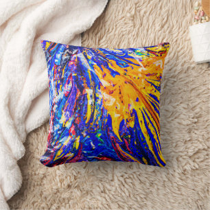 Coussin Motif Abstrait coloré