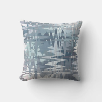 Coussin Motif Abstrait de Couleurs Douces et Pastel