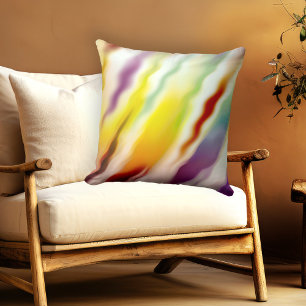 Coussin Motif Abstrait de flux créatif coloré