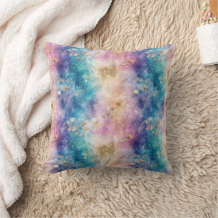 Coussin Motif Abstrait de Pissenlit Vintage (2)