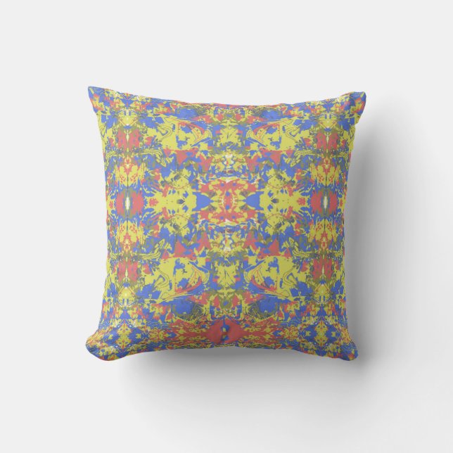 Coussin Motif Abstrait ethnique (Recto)