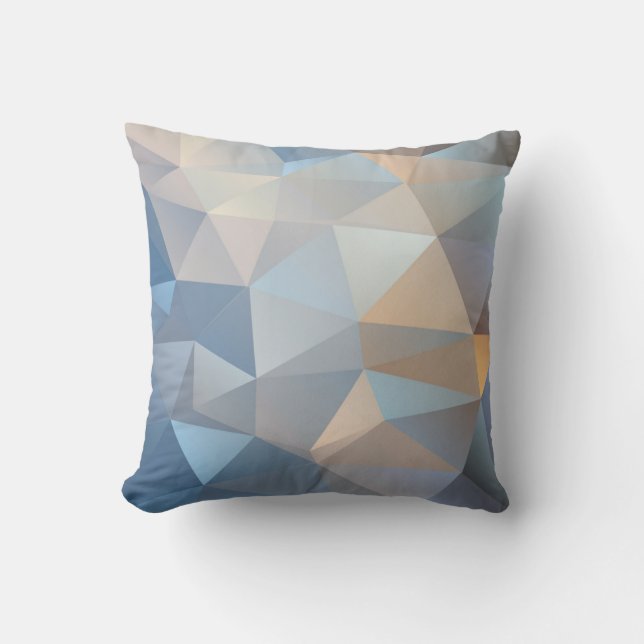 Coussin Motif abstrait frais de triangle (Recto)
