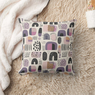 Coussin Motif abstrait géométrique bohème