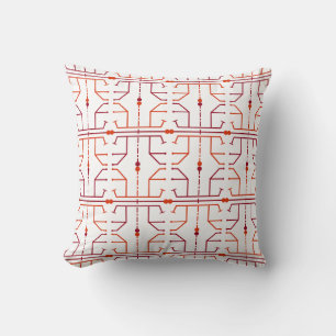 Coussin Motif Abstrait Hiéroglyph