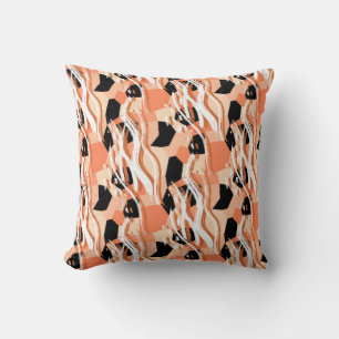 Coussin Motif abstrait sans couture avec pêche