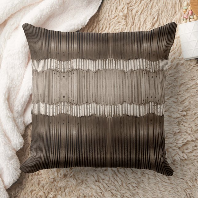 Coussin Motif Abstrait unique Brown et beige (Couverture)